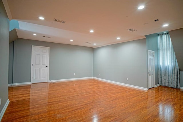 115 Devereux Dr, Slidell, LA 70461 - empty room featuring wood finished floors, baseboards, and recessed lighting