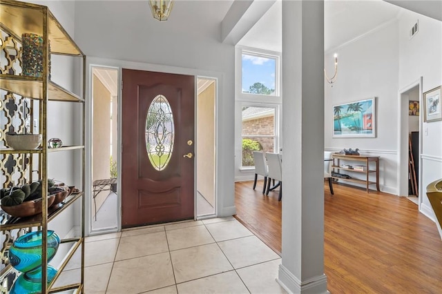 1833 Octavia Dr, Mandeville, LA 70448 - foyer entrance with light tile patterned floors