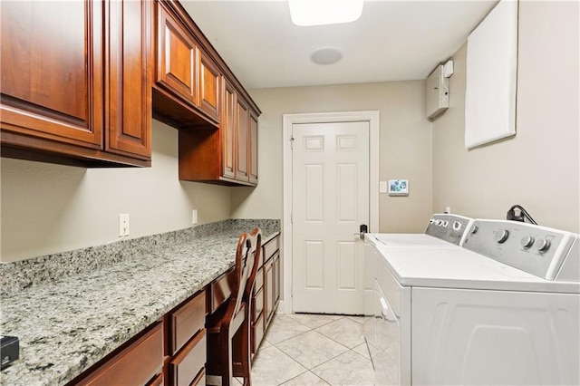209 Partridge Rd, Slidell, LA 70461 - washroom featuring washing machine and clothes dryer and cabinet space