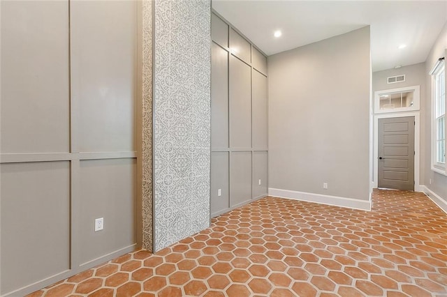 222527 Iberville St, New Orleans, LA 70119 - unfurnished bedroom with baseboards and recessed lighting