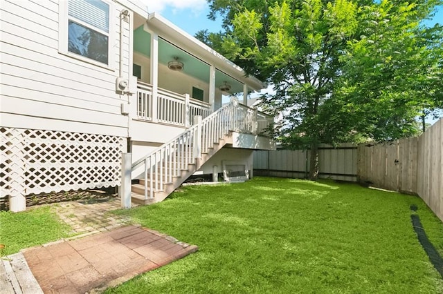 6945 Milne Blvd, New Orleans, LA 70124 - view of yard featuring stairs