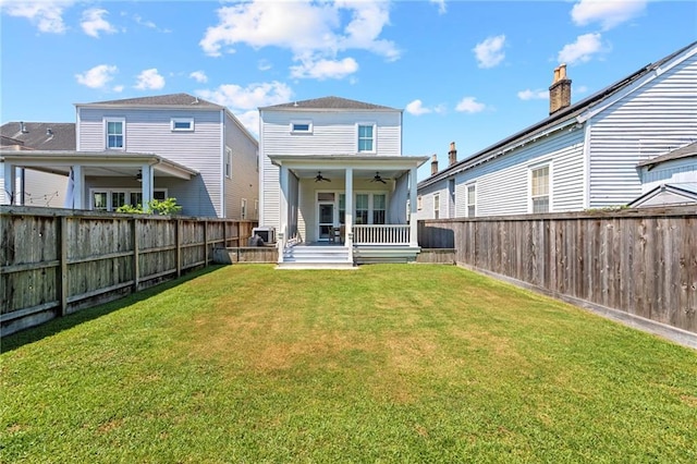 1215 Saint Andrew St, New Orleans, LA 70130 - rear view of house featuring ceiling fan