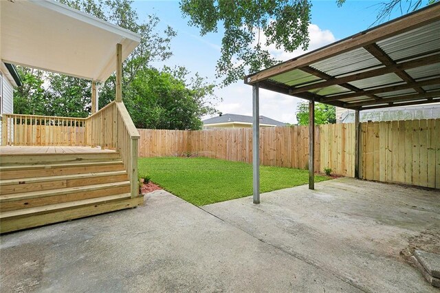 903 N Turnbull Dr, Metairie, LA 70001 - fenced backyard featuring a patio