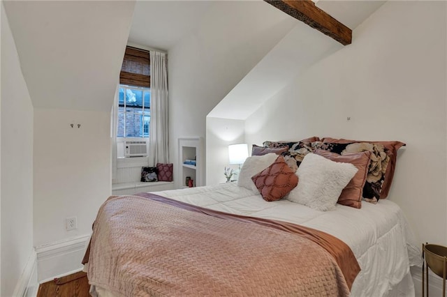 515 Saint Louis St Unit 6, New Orleans, LA 70130 - bedroom with wood finished floors and cooling unit