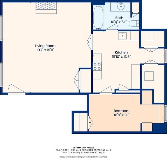 515 Saint Louis St Unit 6, New Orleans, LA 70130 - view of home floor plan