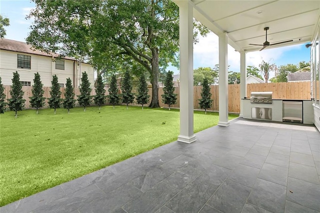 1617 Homer St, Metairie, LA 70005 - view of patio featuring a ceiling fan