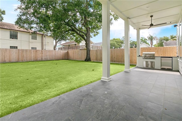1617 Homer St, Metairie, LA 70005 - view of patio / terrace featuring a ceiling fan
