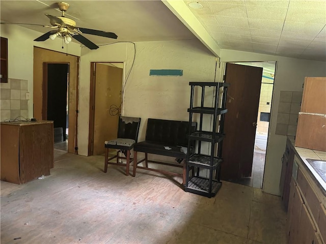 27060 Pichon Rd, Lacombe, LA 70445 - basement with ceiling fan