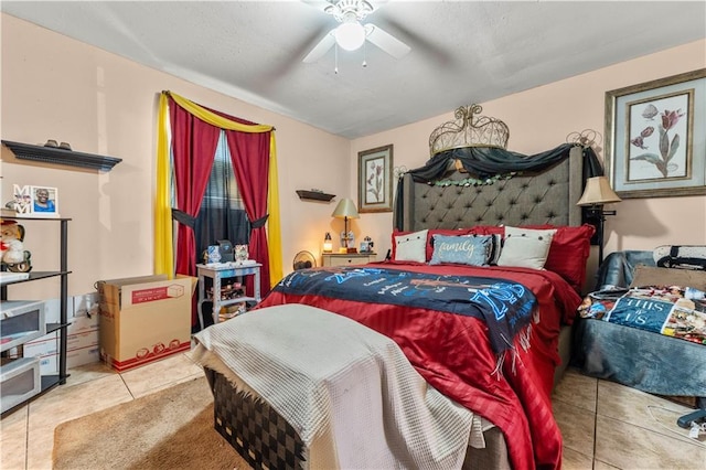 9101-9103 Atreus St, Chalmette, LA 70043 - tiled bedroom with a ceiling fan