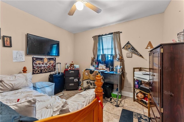 9101-9103 Atreus St, Chalmette, LA 70043 - office space featuring light tile patterned floors and ceiling fan