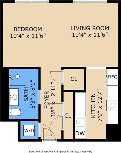 1111 Tulane Ave Unit 704, New Orleans, LA 70112 - room layout