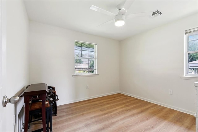 2320 Roosevelt Blvd, Kenner, LA 70062 - unfurnished room featuring light wood-style floors, ceiling fan, and baseboards