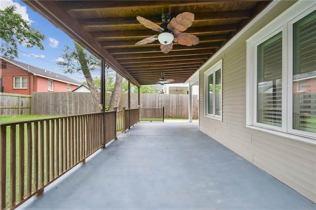 404 Atherton Dr, Metairie, LA 70005 - view of patio / terrace featuring a ceiling fan