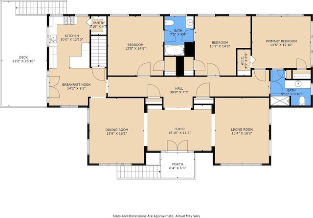 400 Aris Ave, Metairie, LA 70005 - home floor plan