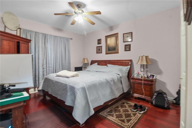 135 Maud Olive Dr, Belle Chasse, LA 70037 - bedroom with wood finished floors and a ceiling fan