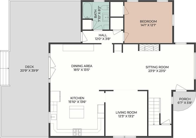 6035 Louis Xiv St, New Orleans, LA 70124 - property floor plan