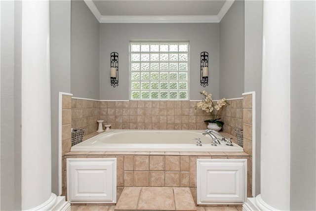 42251 Jefferson Dr, Hammond, LA 70403 - bathroom with a bath and ornamental molding
