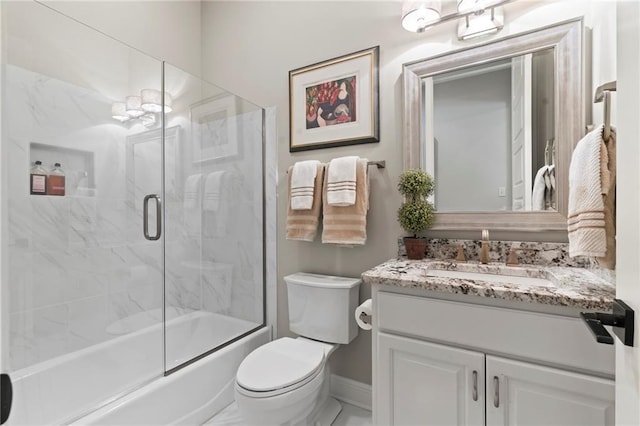 331 Memphis Trce, Covington, LA 70433 - full bath featuring vanity, toilet, baseboards, and enclosed tub / shower combo