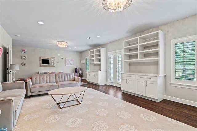 331 Memphis Trce, Covington, LA 70433 - living room with wood finished floors and recessed lighting