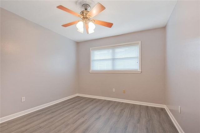 5908 York St, Metairie, LA 70003 - spare room with wood finished floors and a ceiling fan