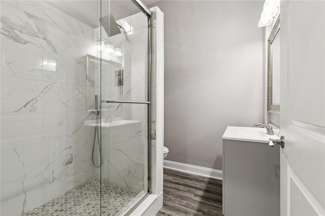 1400 Woodland Hwy, Belle Chasse, LA 70037 - full bath featuring vanity, a marble finish shower, and toilet