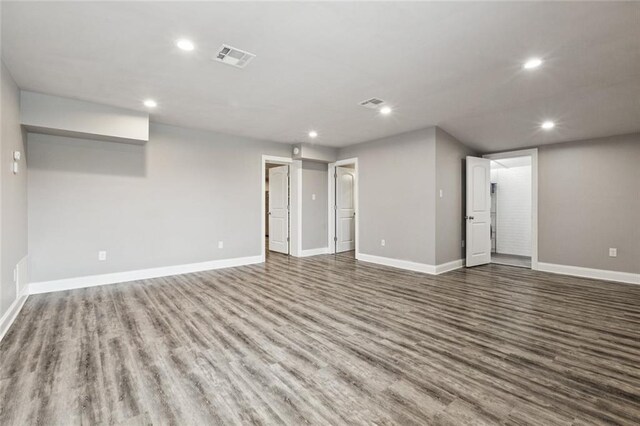 1400 Woodland Hwy, Belle Chasse, LA 70037 - empty room featuring wood finished floors, recessed lighting, and baseboards
