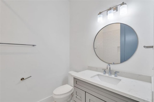 2509 Palmyra St, New Orleans, LA 70119 - half bathroom featuring vanity and toilet