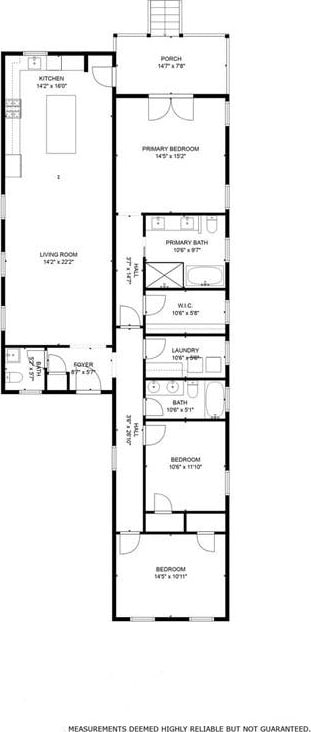 2316 Onzaga St, New Orleans, LA 70117 - view of floor plan / room layout