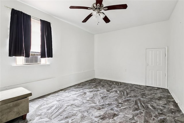 3500 Clematis St, New Orleans, LA 70123 - spare room featuring ceiling fan and cooling unit