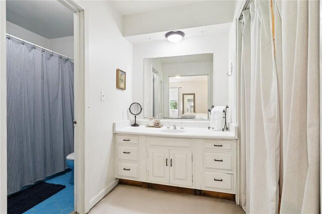 20226 Chandler Dr, Covington, LA 70435 - full bath featuring vanity and a shower with curtain