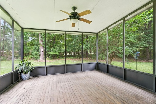 20226 Chandler Dr, Covington, LA 70435 - unfurnished sunroom with ceiling fan