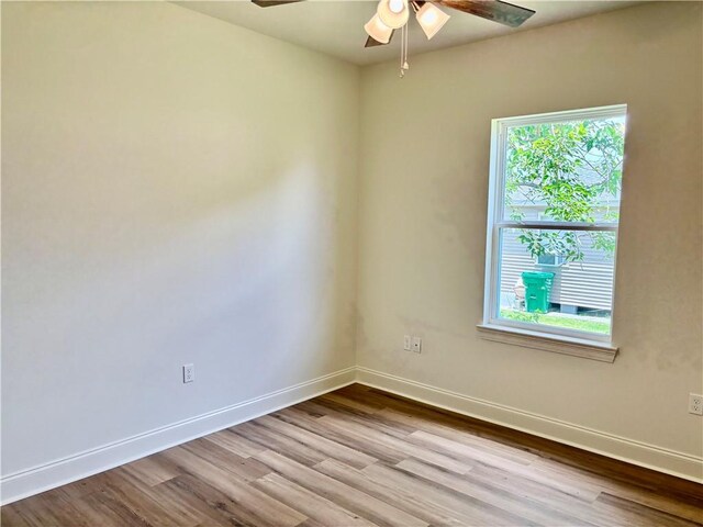 2035 Huey P Lng Ave, Gretna, LA 70053 - empty room featuring a ceiling fan and wood finished floors