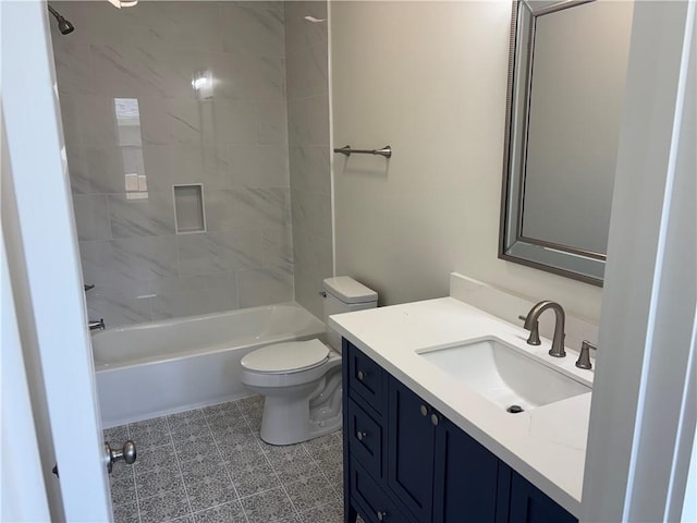2019 Huey P Long Ave, Gretna, LA 70053 - full bathroom featuring vanity, shower / bath combination, and tile patterned floors