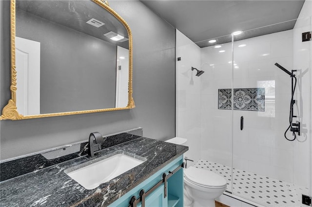 506 Ellington Ave, Luling, LA 70070 - full bathroom featuring a shower stall and vanity
