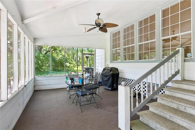 39267 Z Oaks Ln, Ponchatoula, LA 70454 - sunroom featuring a ceiling fan