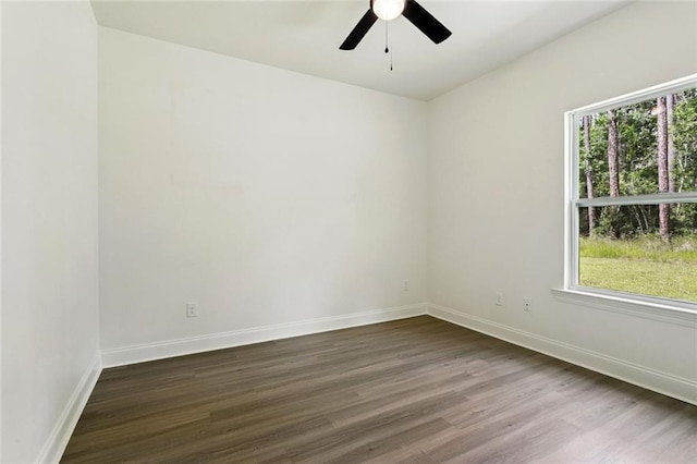 69206 4th Ave, Covington, LA 70433 - unfurnished room with a ceiling fan and wood finished floors