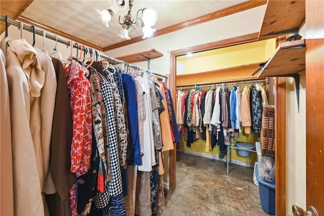 1319 Sumner St, New Orleans, LA 70114 - spacious closet with a chandelier
