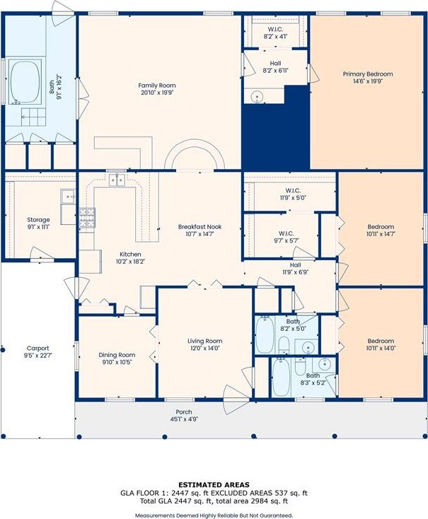 1319 Sumner St, New Orleans, LA 70114 - view of room layout
