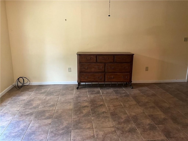 34121 Longleaf Ln, Slidell, LA 70460 - unfurnished room with dark tile patterned floors and a towering ceiling