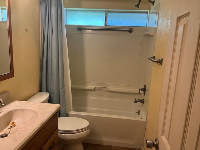 34121 Longleaf Ln, Slidell, LA 70460 - bathroom featuring shower / bath combination with curtain and vanity