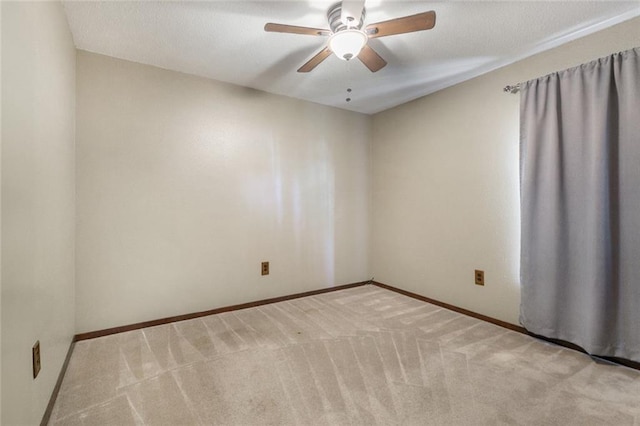 806 N Pearl Dr, Slidell, LA 70461 - empty room featuring ceiling fan and light carpet