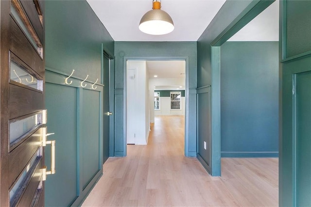 145 Macque Dr, Harahan, LA 70123 - hallway with light wood finished floors