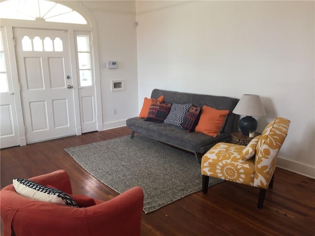 322426 Calhoun St, New Orleans, LA 70125 - living area with baseboards and wood finished floors
