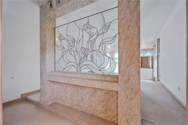 3128 Palm Vista Dr, Metairie, LA 70003 - stairway with carpet flooring