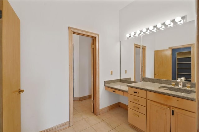 3128 Palm Vista Dr, Metairie, LA 70003 - bathroom featuring tile patterned flooring and vanity