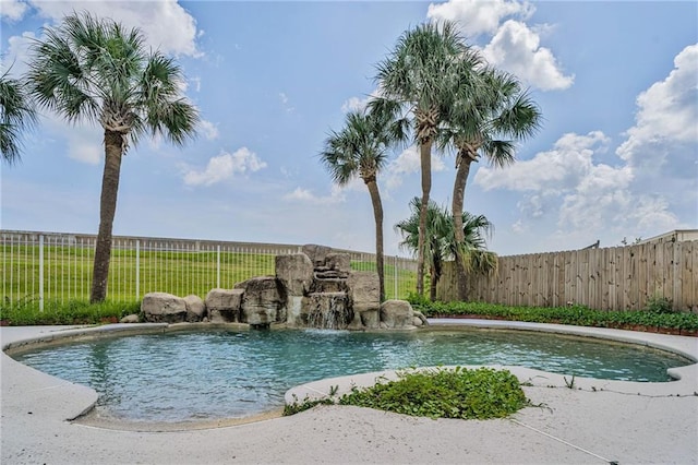 3128 Palm Vista Dr, Metairie, LA 70003 - view of pool with a fenced backyard