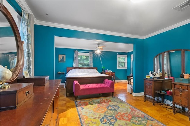 5921 Rickey St, Metairie, LA 70003 - bedroom with crown molding and baseboards