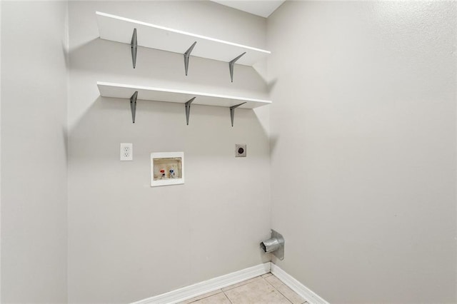 3298 Rama St, Slidell, LA 70458 - washroom featuring washer hookup, light tile patterned flooring, and electric dryer hookup