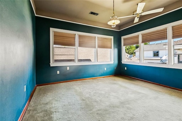 400 Aris Ave, Metairie, LA 70005 - carpeted empty room featuring a ceiling fan and baseboards