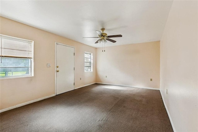 400 Aris Ave, Metairie, LA 70005 - carpeted entryway featuring a ceiling fan and baseboards